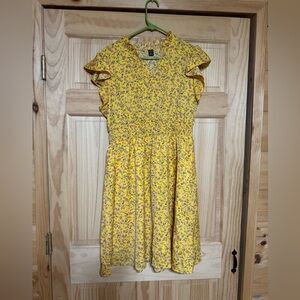 Yellow Floral Dress